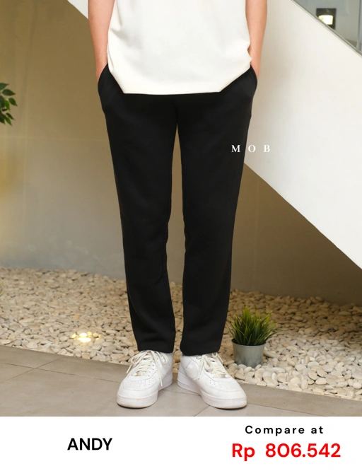 Image of ANDSP01001 Basic SWEATPANTS Black