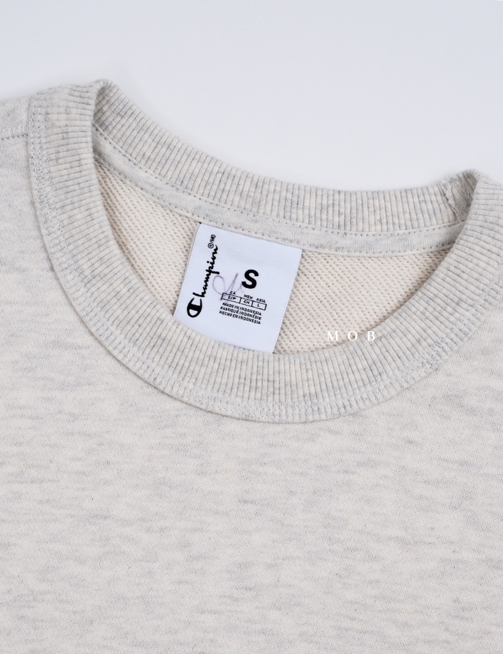 CHMPSW06003B Premium Weave Crew Light Beige