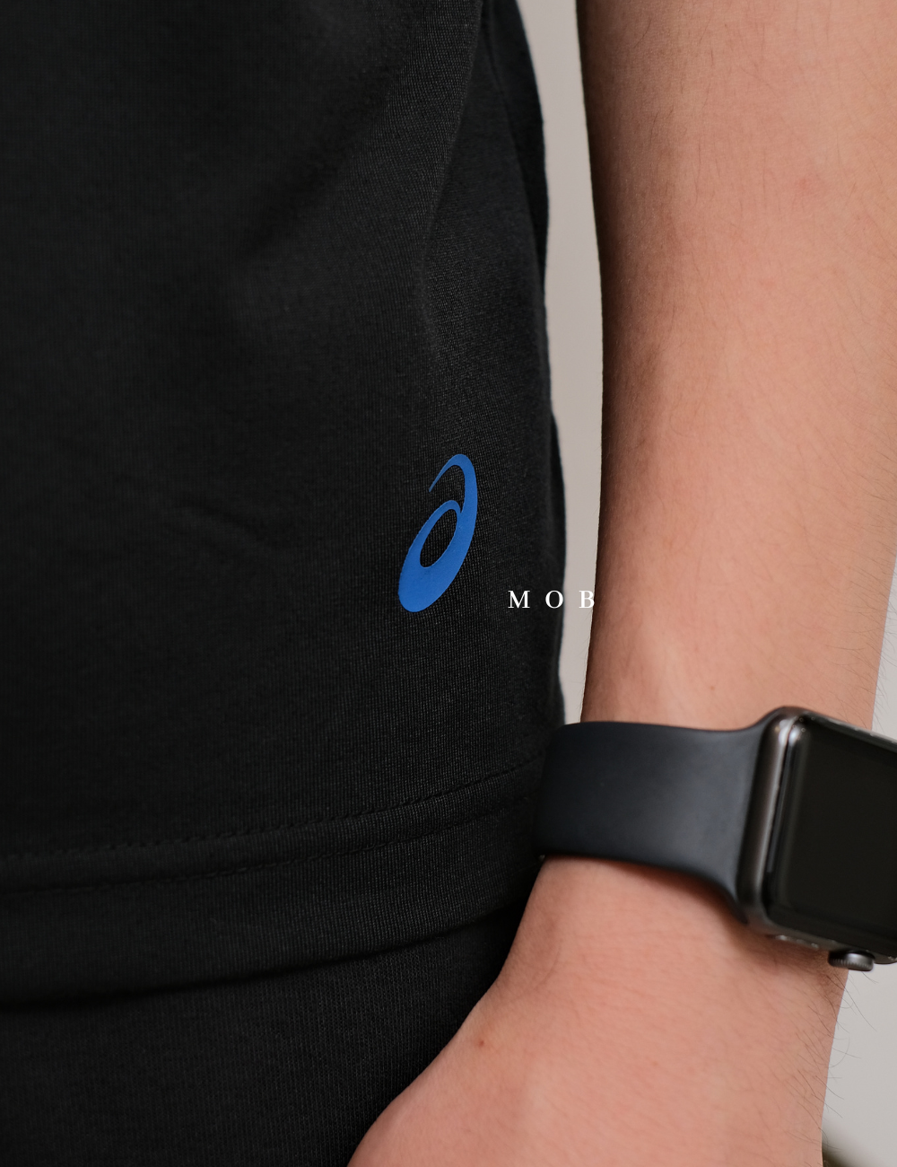 ASSST03002A Paralympic Tokyo 2020 SS Tee Black Blue Logo