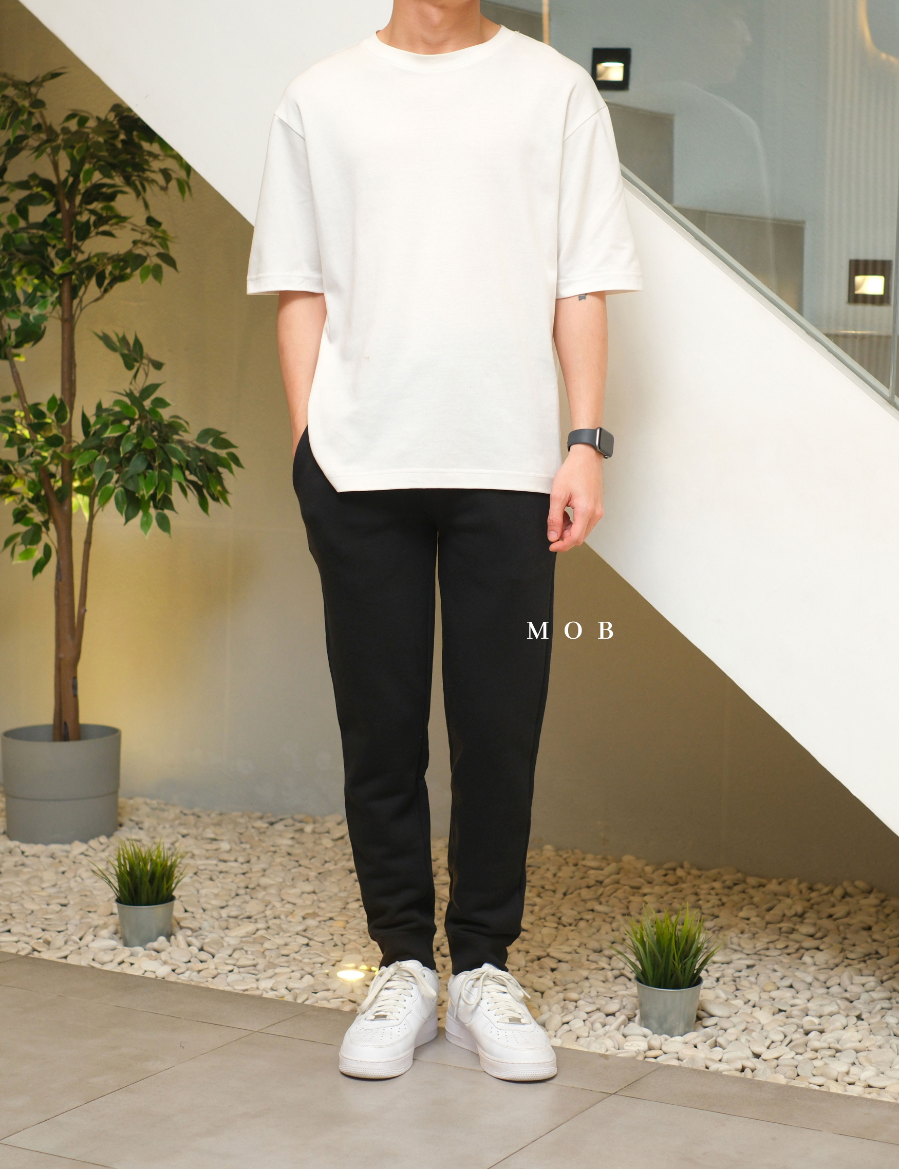 CHMPJP1501A Basic Terry Jogger Black