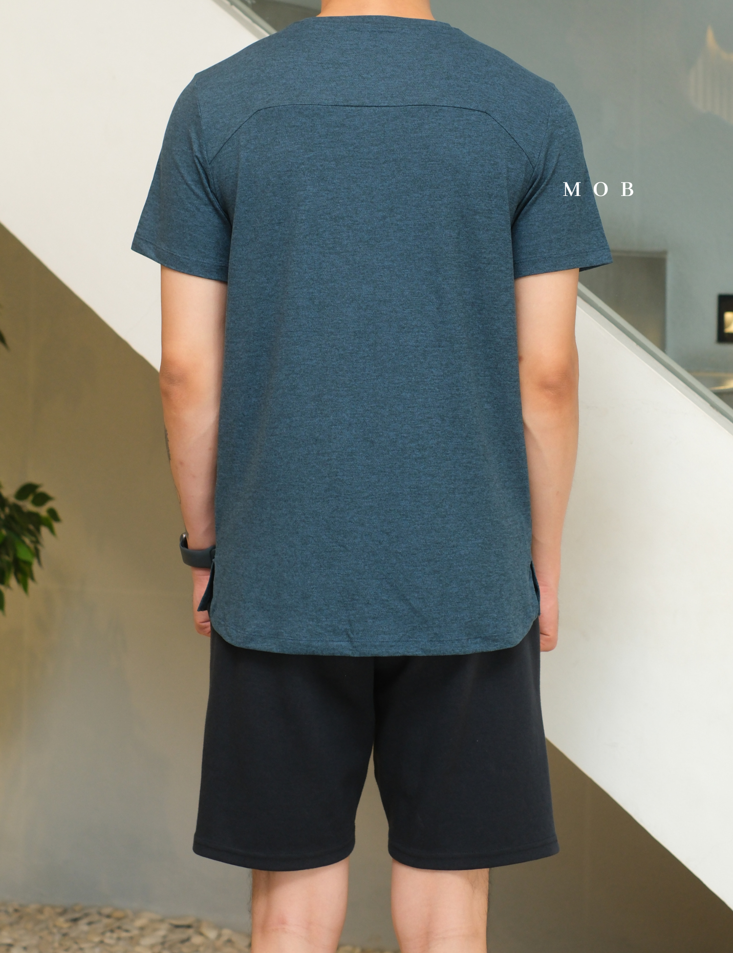 AKSST01001 Active SS Tee Navy Misty