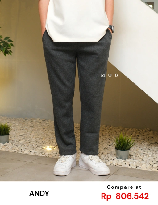 Image of ANDSP01003 Basic SWEATPANTS Dark Grey