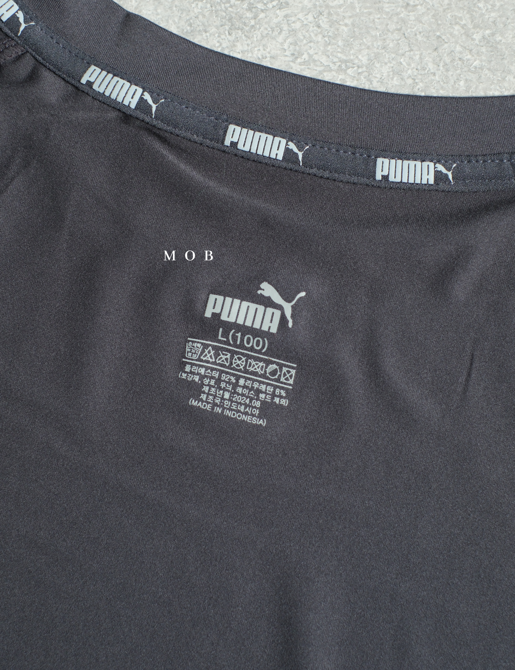 PMBL03002C Warmcell Baselayer Small Hand Logo Dark Grey