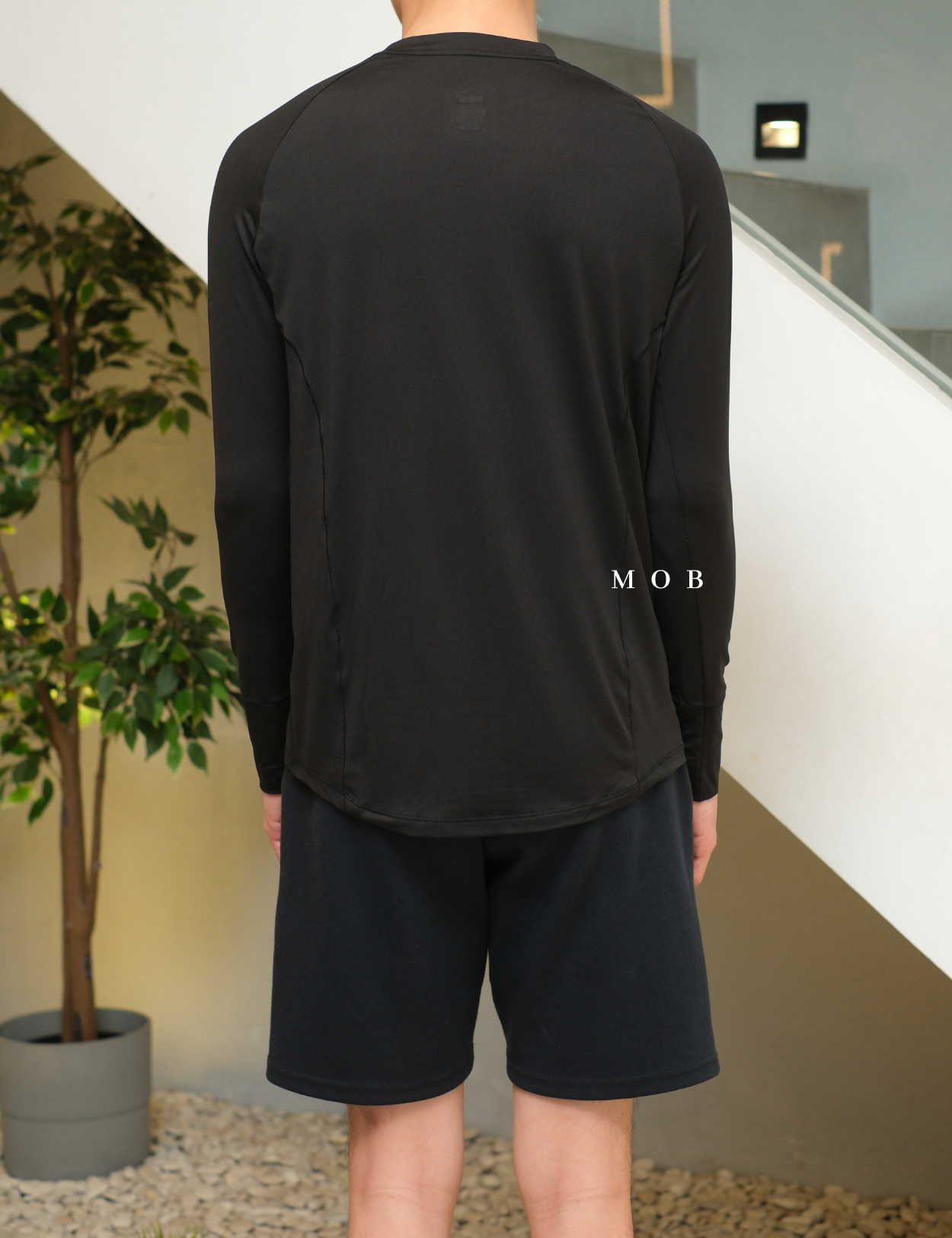 PMBL03002A Warmcell Baselayer Small Hand Logo Black