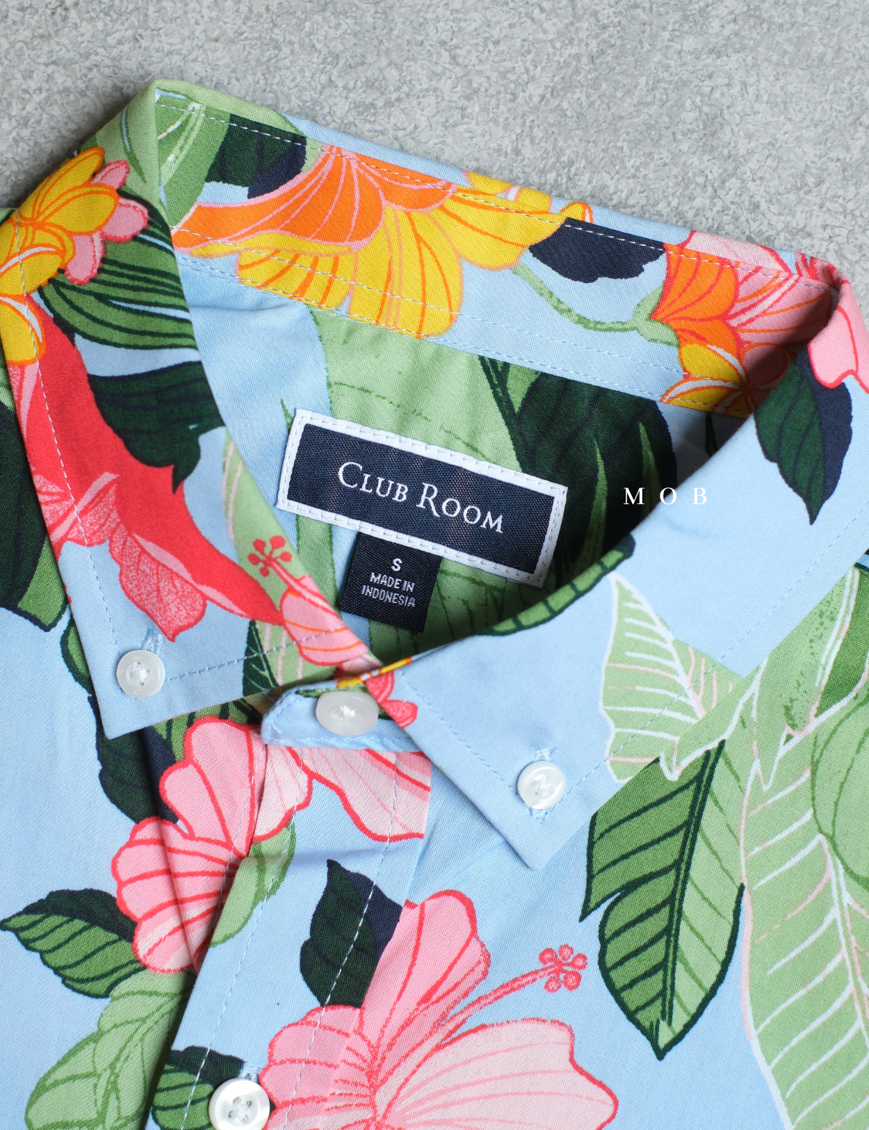 CLRSSS03009 Summer Tropical SS Shirt Sky Blue