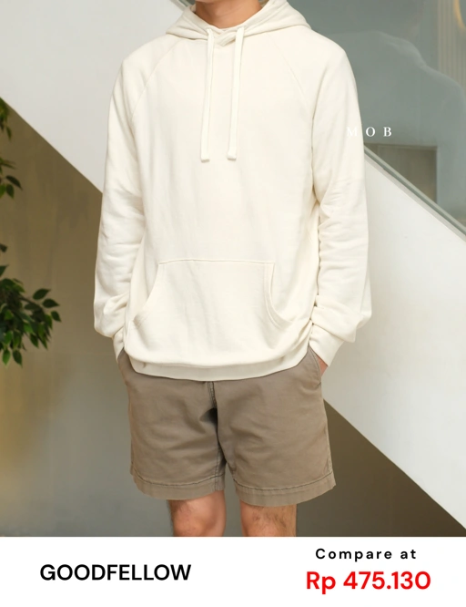 Image of [BEST DEALS!] GFHOD01001D Pullover Hoodie Ivory White (XL ONLY)