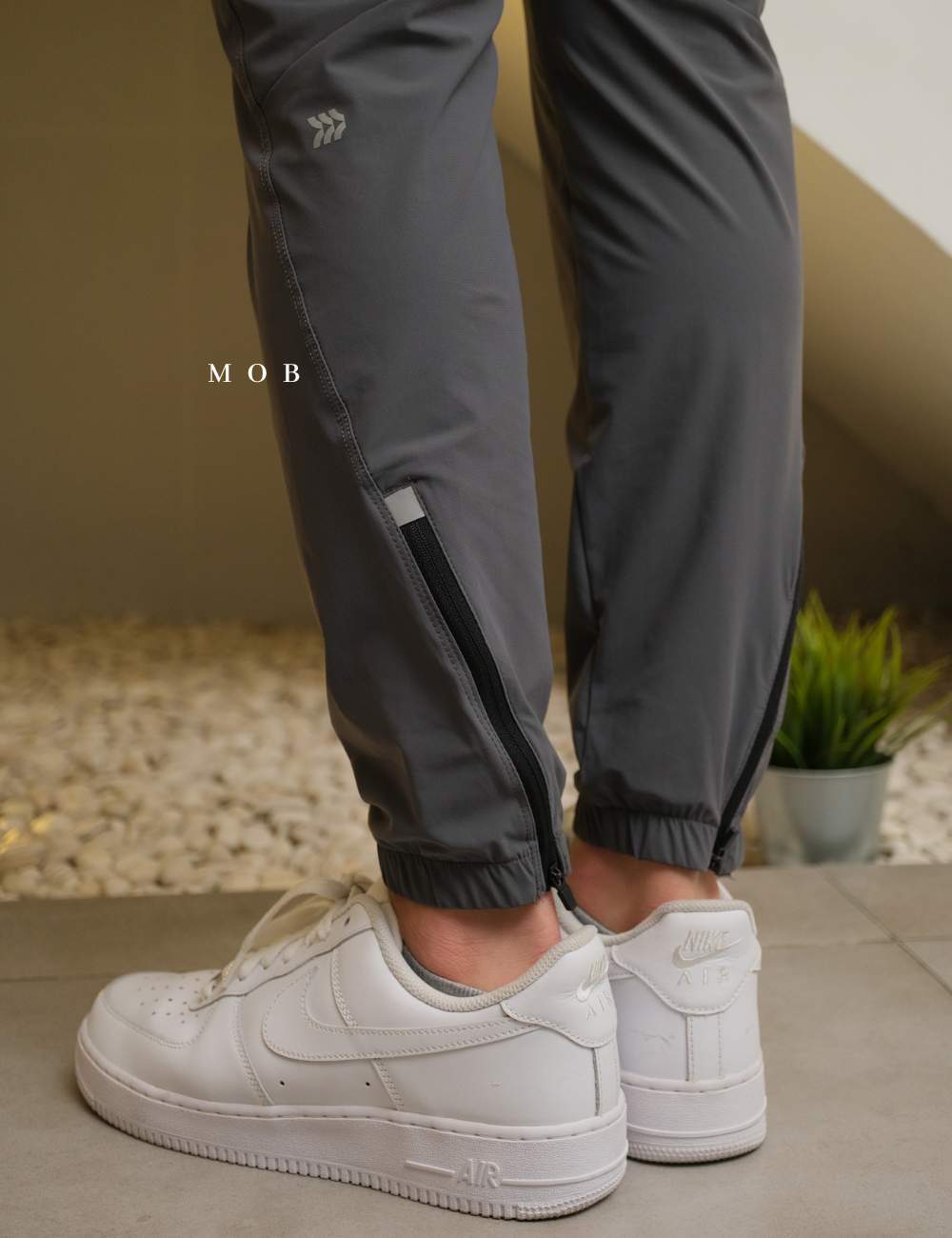 AIMPT02006 Track Jogger Pants Charcoal