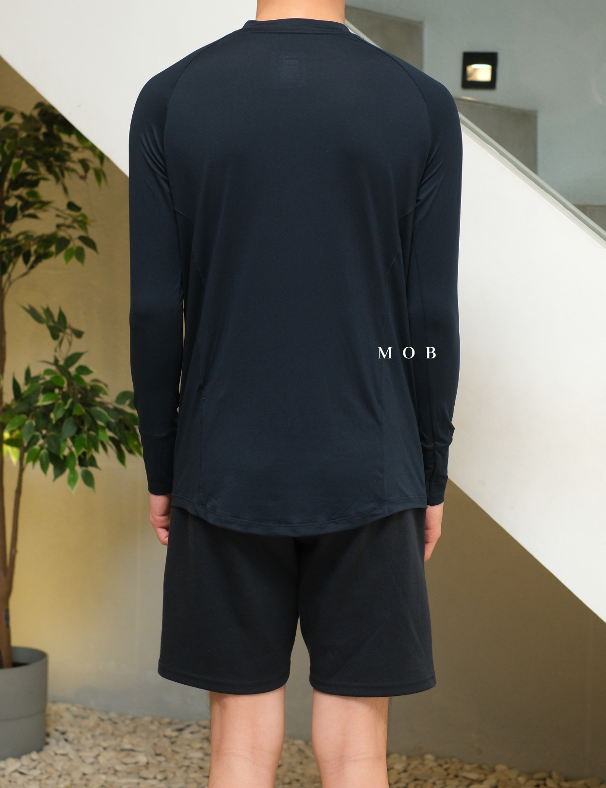 PMBL03002B Warmcell Baselayer Small Hand Logo Navy