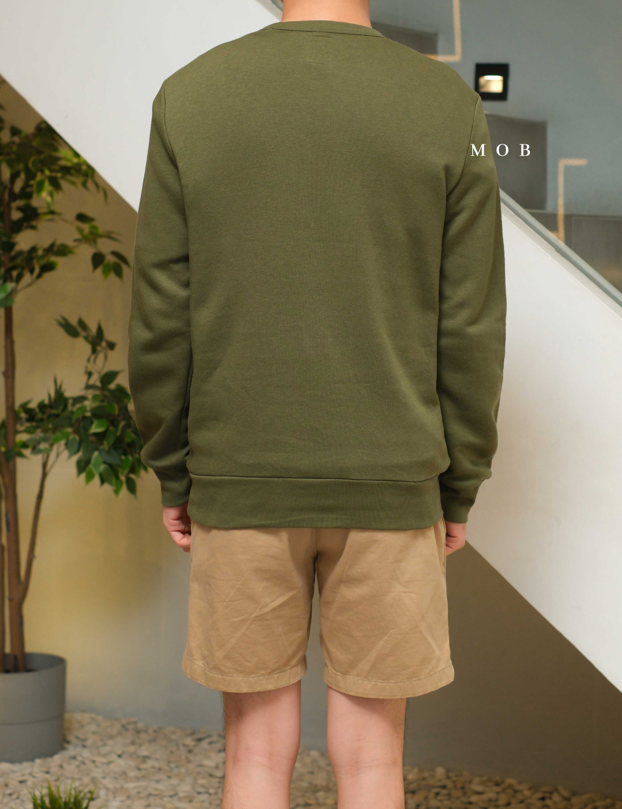 GPSW01002B Big Logo Sweatshirt Olive