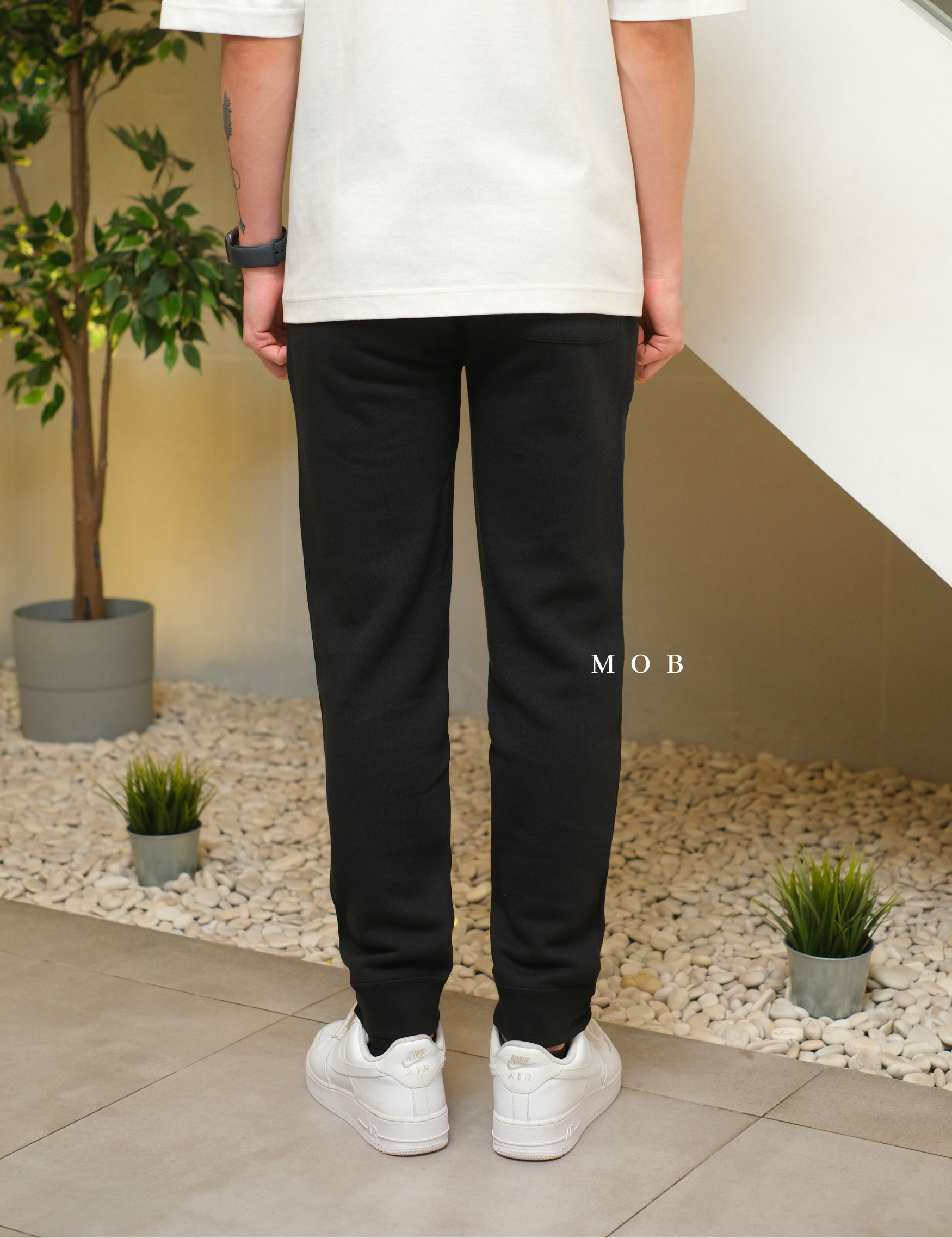 CHMPJP1501A Basic Terry Jogger Black