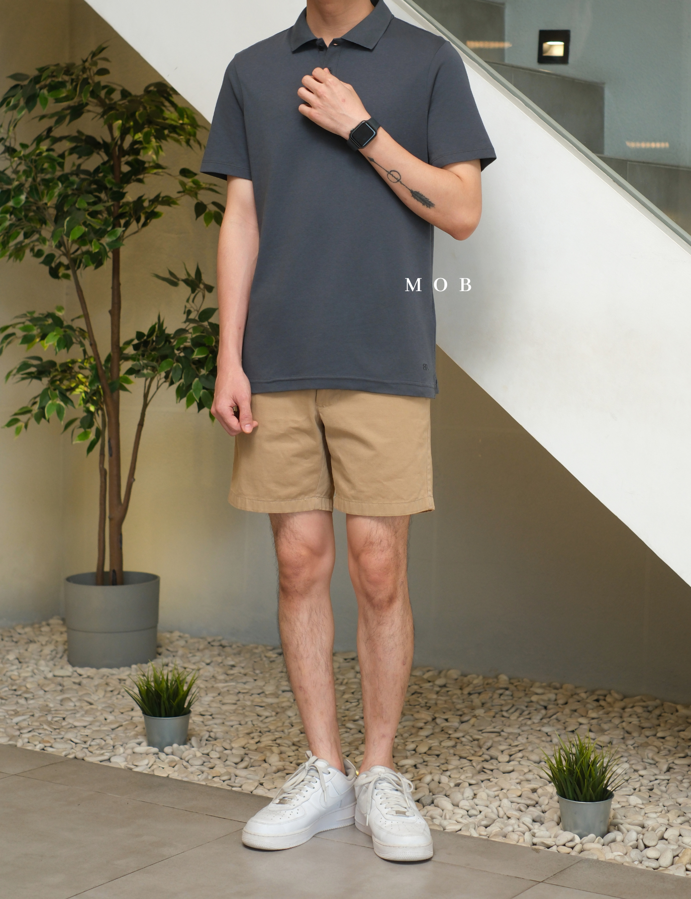 BRPSS01002B Luxury Touch Polo SS Dark Grey