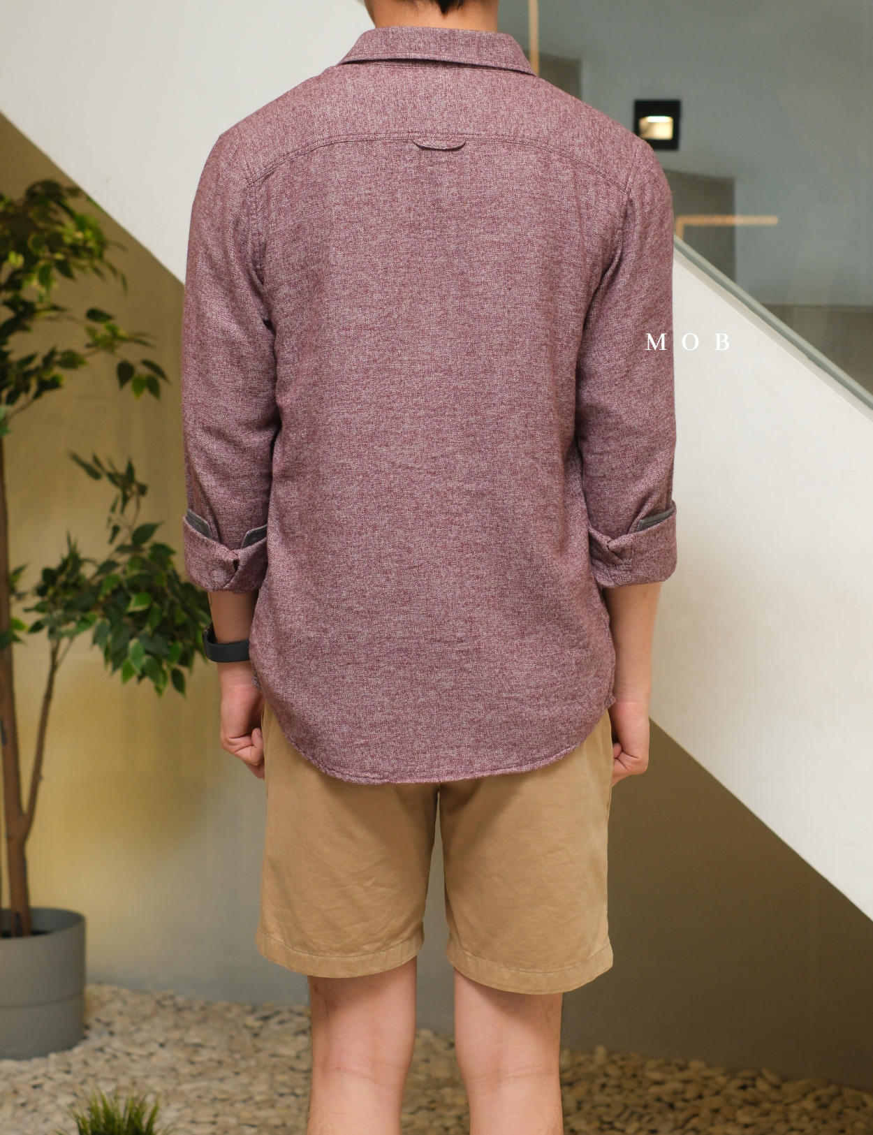 SUNLSS01001A Alfred Flannel LS Shirt Mauve Misty