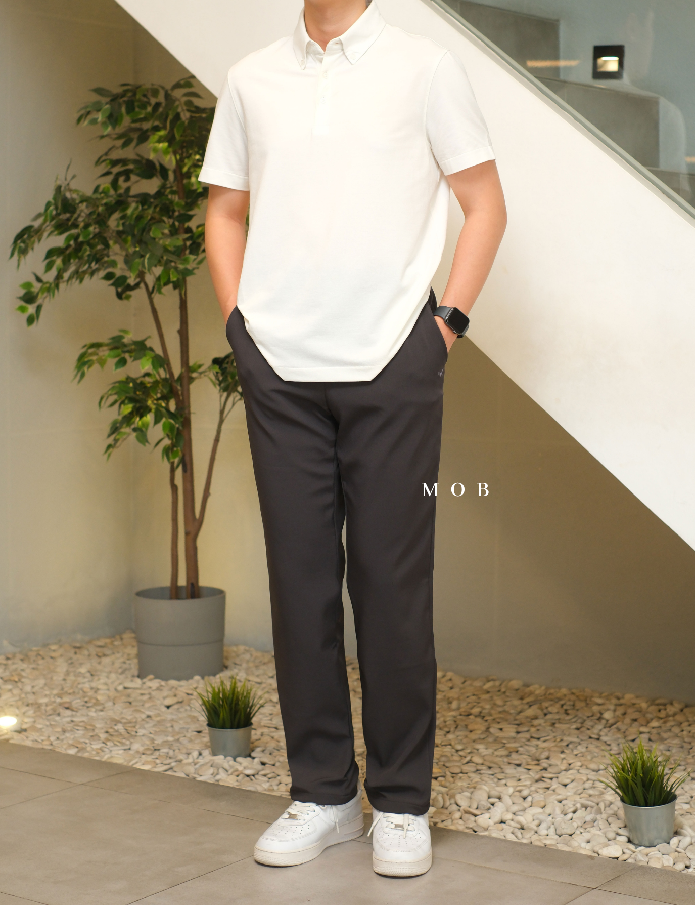 WSYPT02004 Bonded Fleece Pants Asphalt Grey