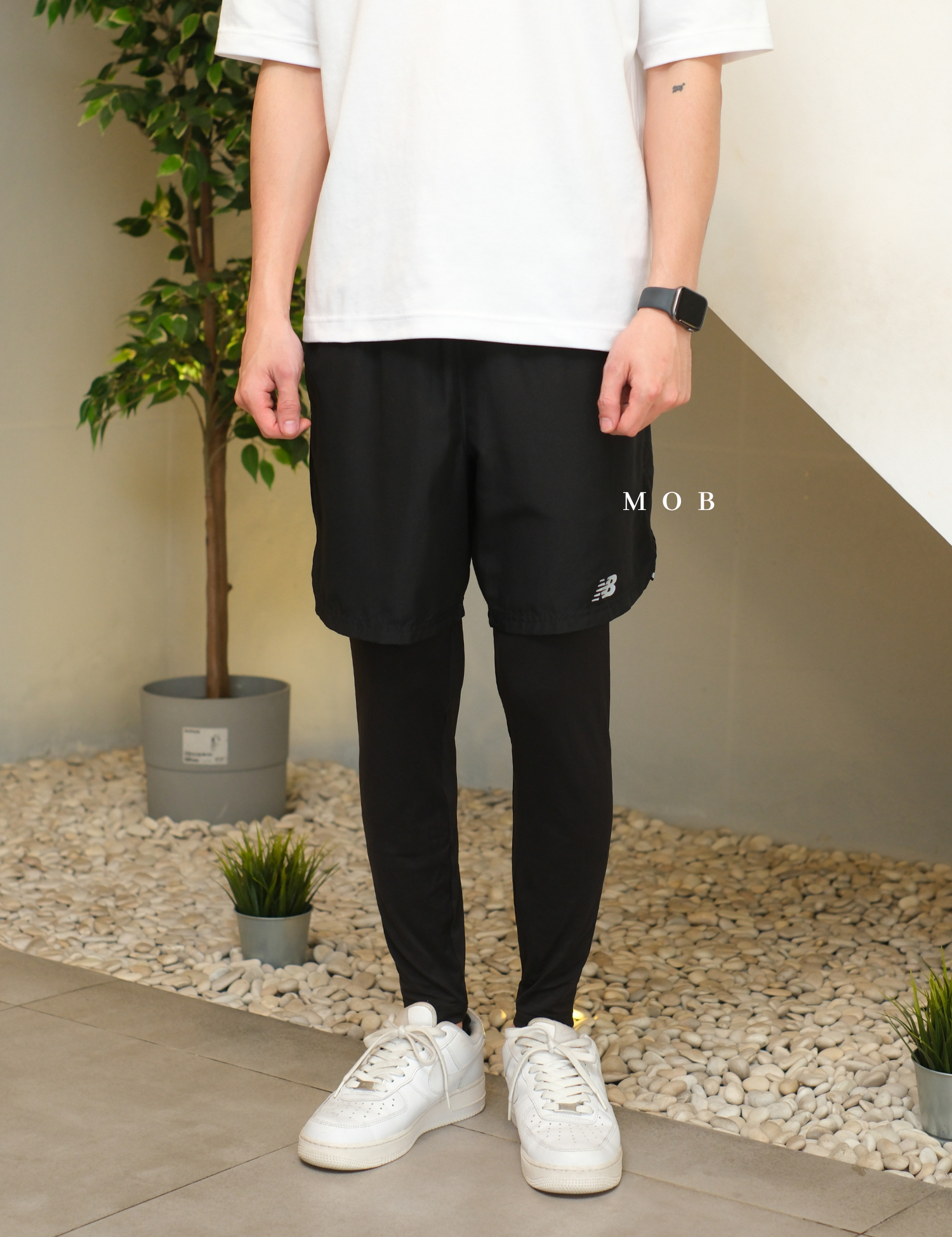 CCLTG02004 Soft Warm Tight Black Stripe