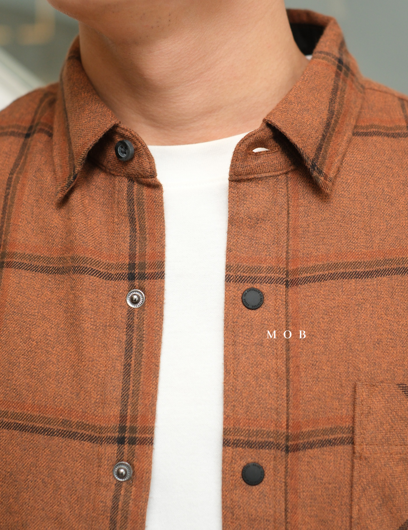 ROALSS02003A Nordsman Flannel LS Shirt Brown Tartan Plaid