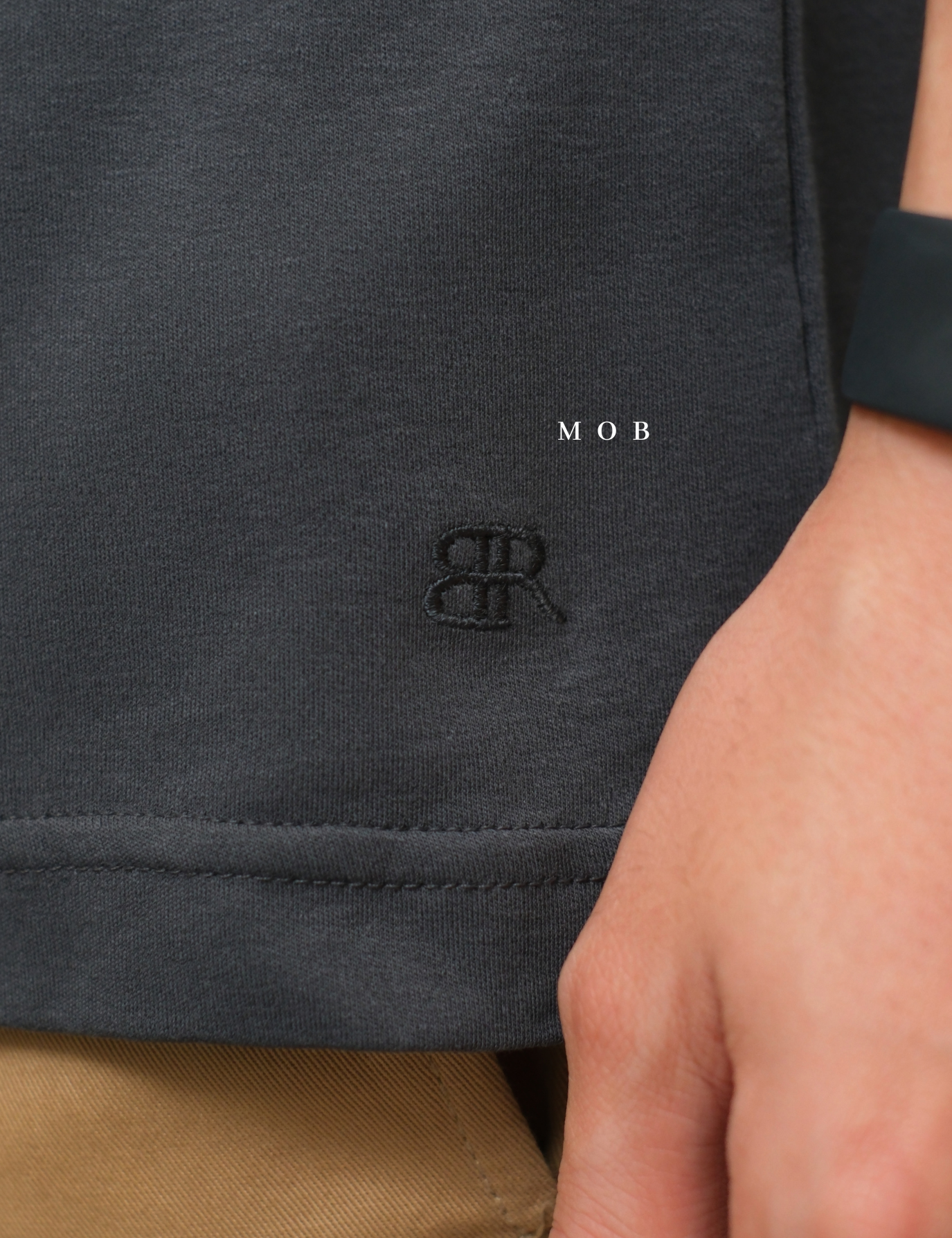 BRPSS01002B Luxury Touch Polo SS Dark Grey