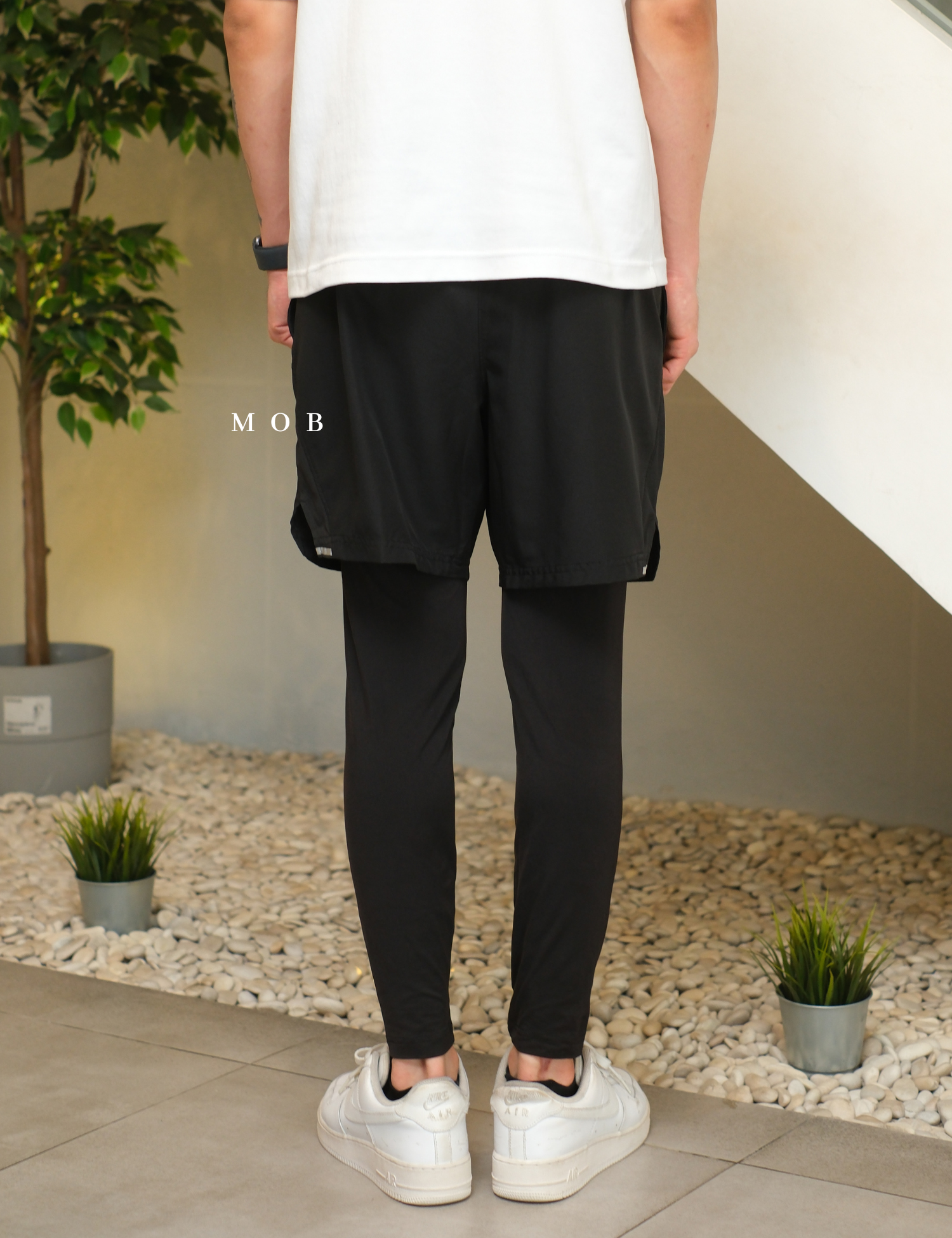 CCLTG02004 Soft Warm Tight Black Stripe