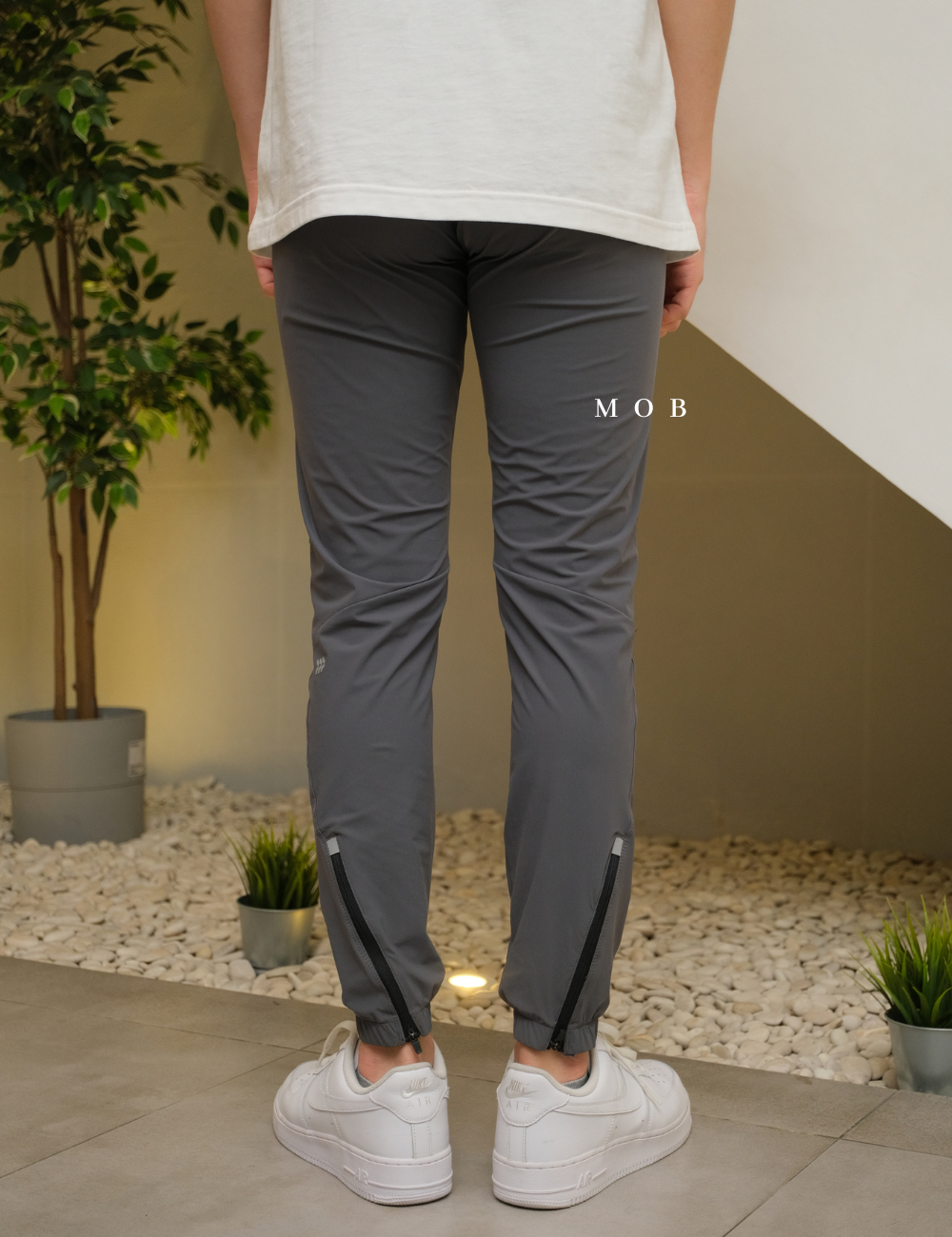 AIMPT02006 Track Jogger Pants Charcoal