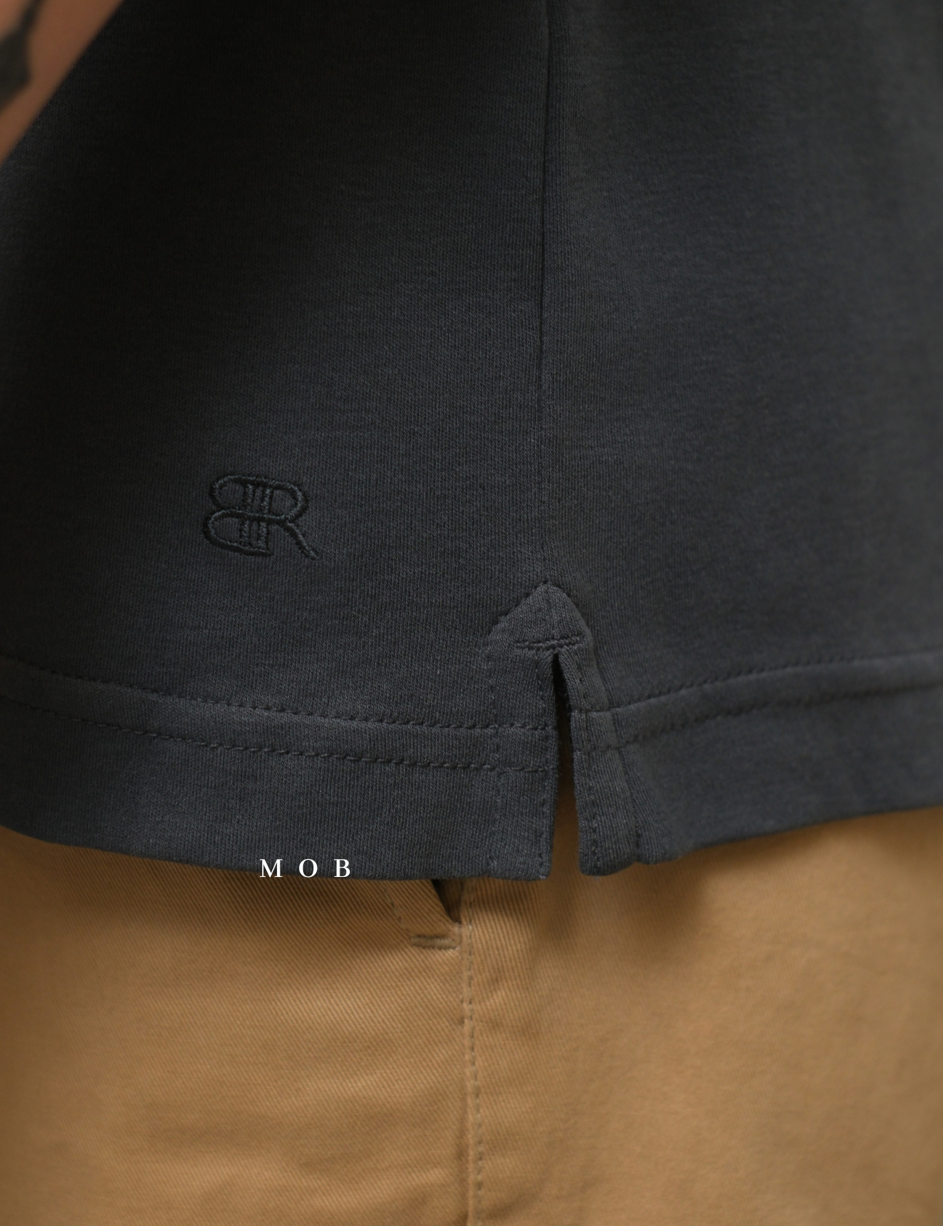 BRPSS01002B Luxury Touch Polo SS Dark Grey