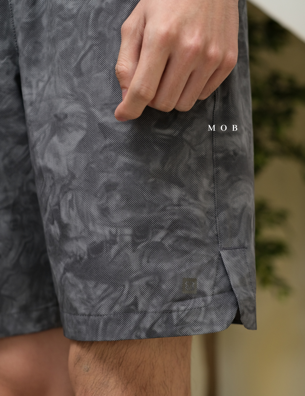 LYRSR0101B Layer8 Qwick Dry Shorts Inseam 9" Grey Smokes MOB