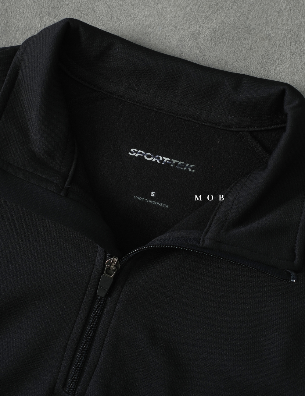 STSW04001 Basic Quarter Zip Sweatshirt Black