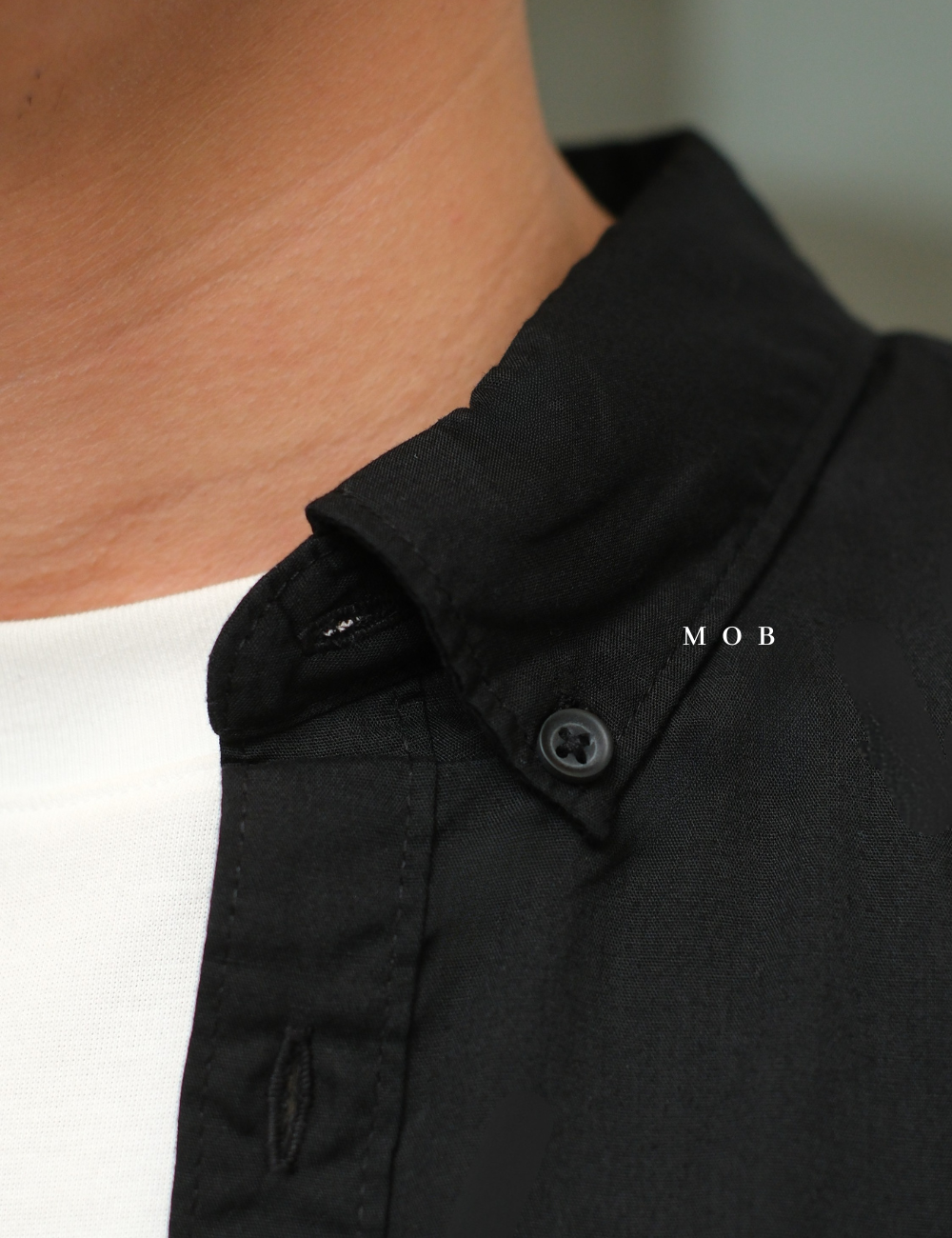 LFTLSS01001B Slim LS Shirt Black