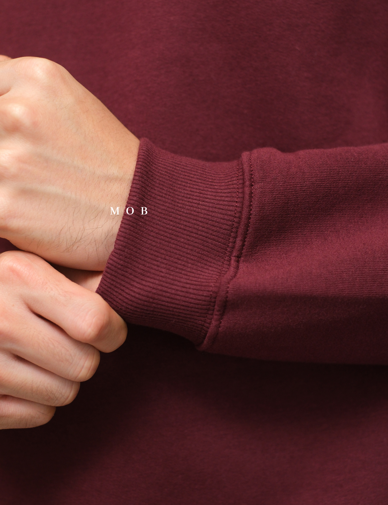 HMSW04002 Loose Fit Sweatshirt Maroon