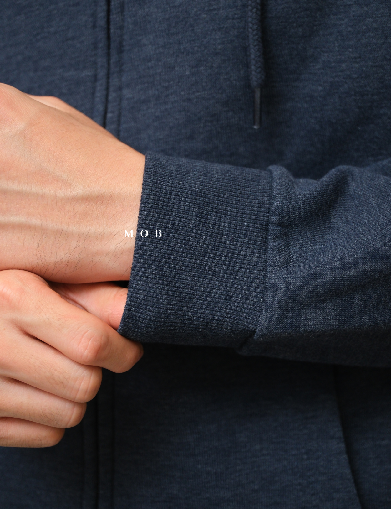 PHFZ01001 Sherpa Lined Full Zip Hoodie Navy