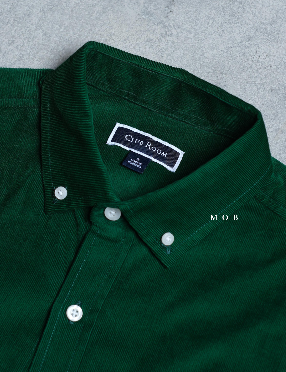 CLRLSS01001A Corduroy Shirt Jacket Dark Green