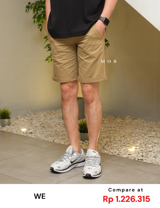 Image of WESR01001 Slim Chino Shorts Khaki
