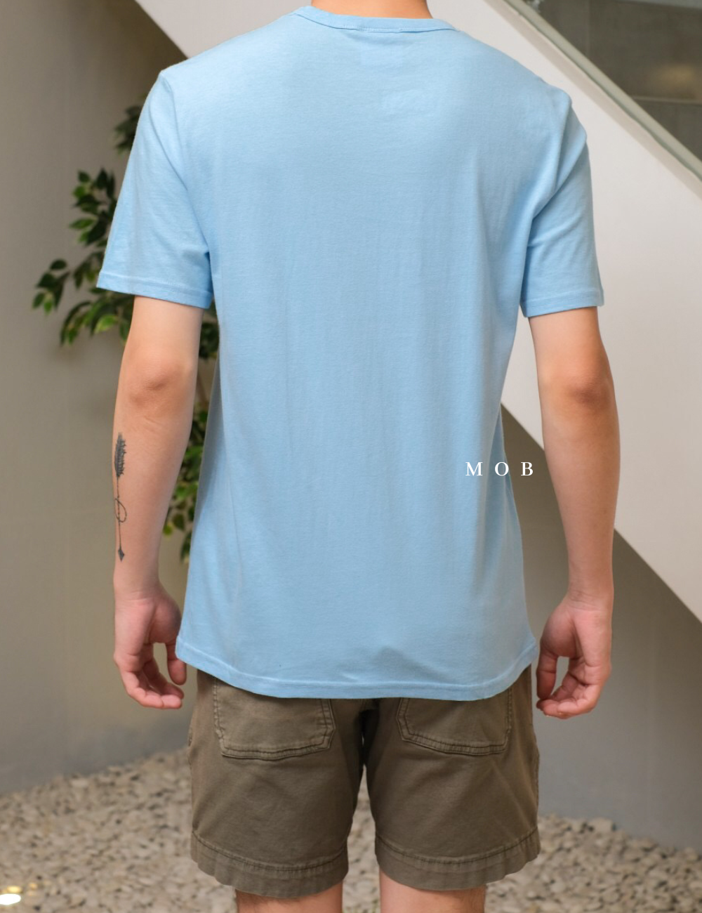 CHMPSST2112C Raised Ink Dotted SS Tee Skye Blue