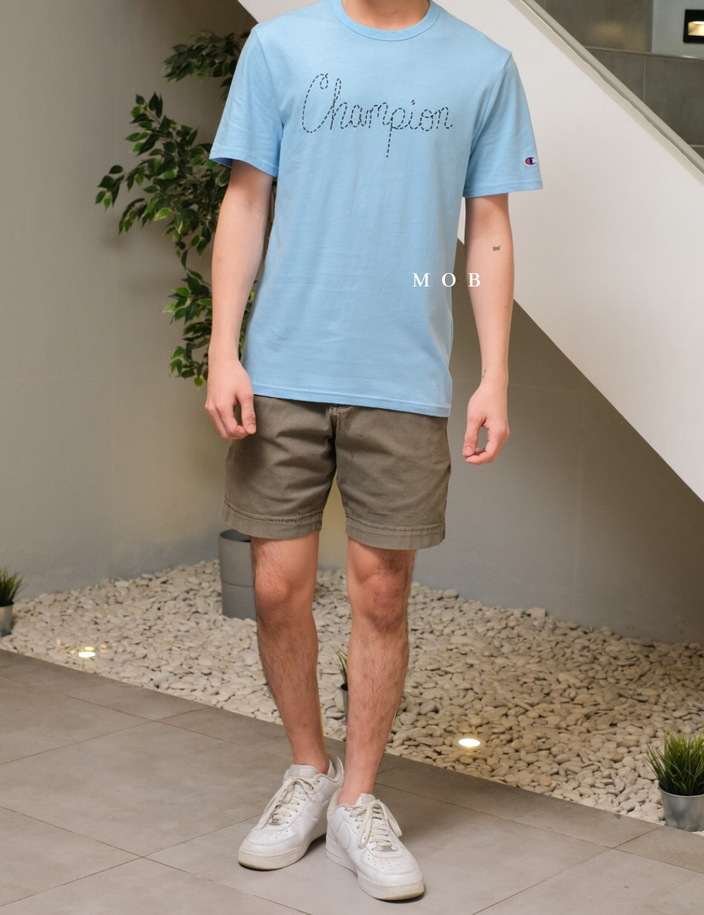 CHMPSST2112C Raised Ink Dotted SS Tee Skye Blue