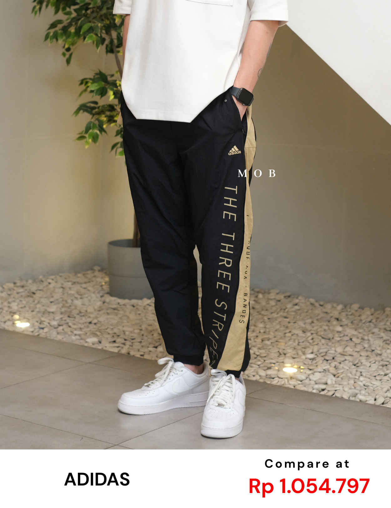 ADDSJP01001 Training Jogger Pants Black GOLD
