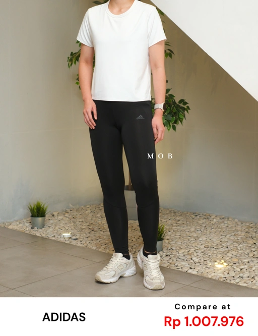 Image of ADDSTG02002 Own The Run Women Tights BLACK PINK