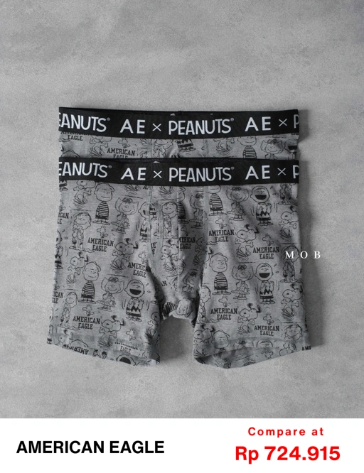 Image of AEB01027 AE x Peanuts Snoopy Classic MID Boxer Type 27