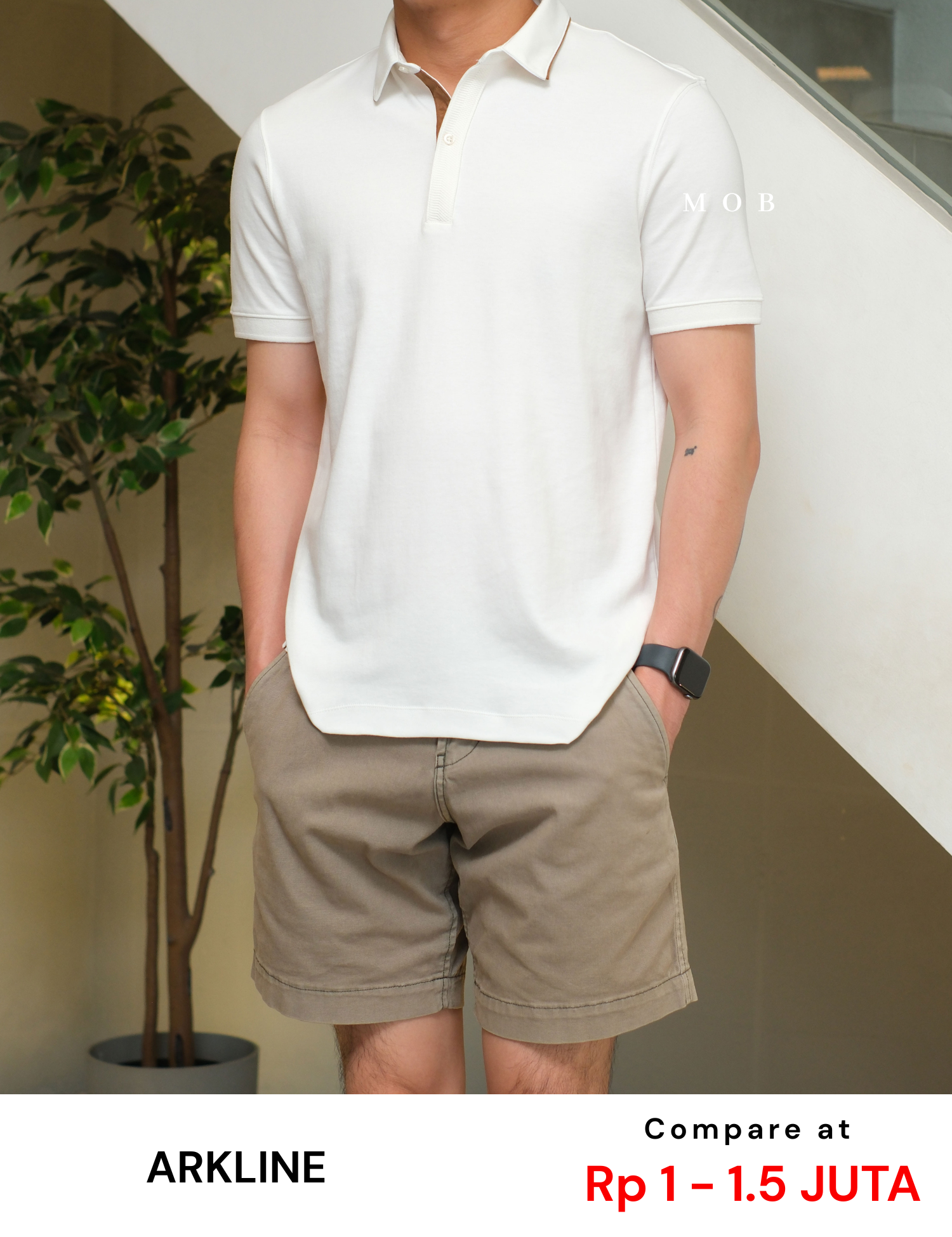 ARK01SSP019 Gentle Polo Shirt Off White