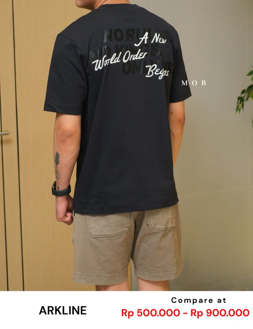 Image of ARK01SST057 New World T-shirt Shadow Grey