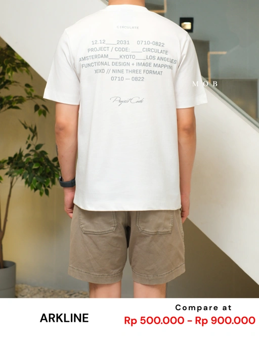 Image of ARK01SST056 Circulate T-shirt White