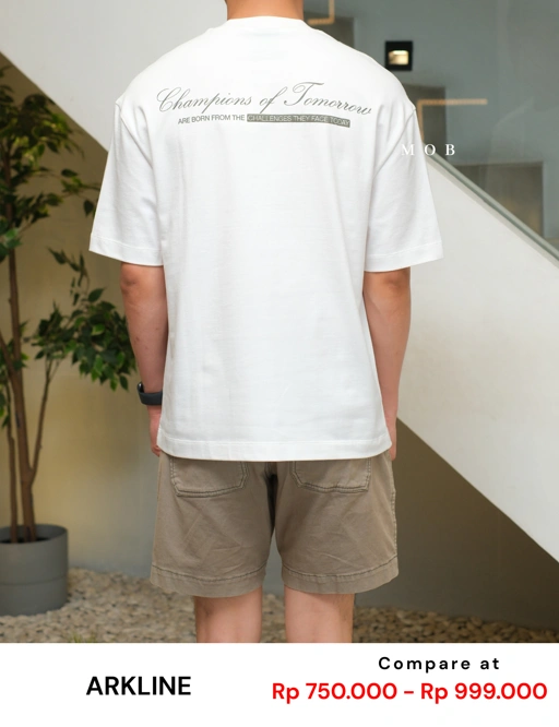 Image of ARK01SST047 Champion Oversize Tee Off White