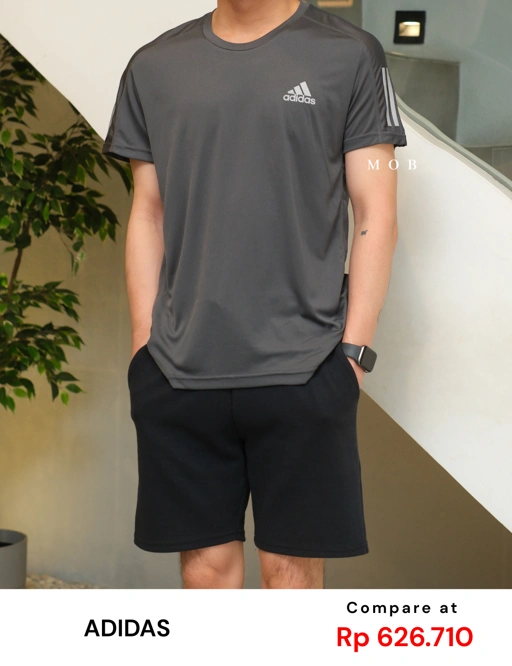 ADDSSST1101A Own The Run SS Tee Grey