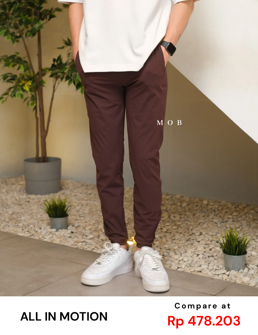 AIMPT02003 Track Jogger Pants Maroon