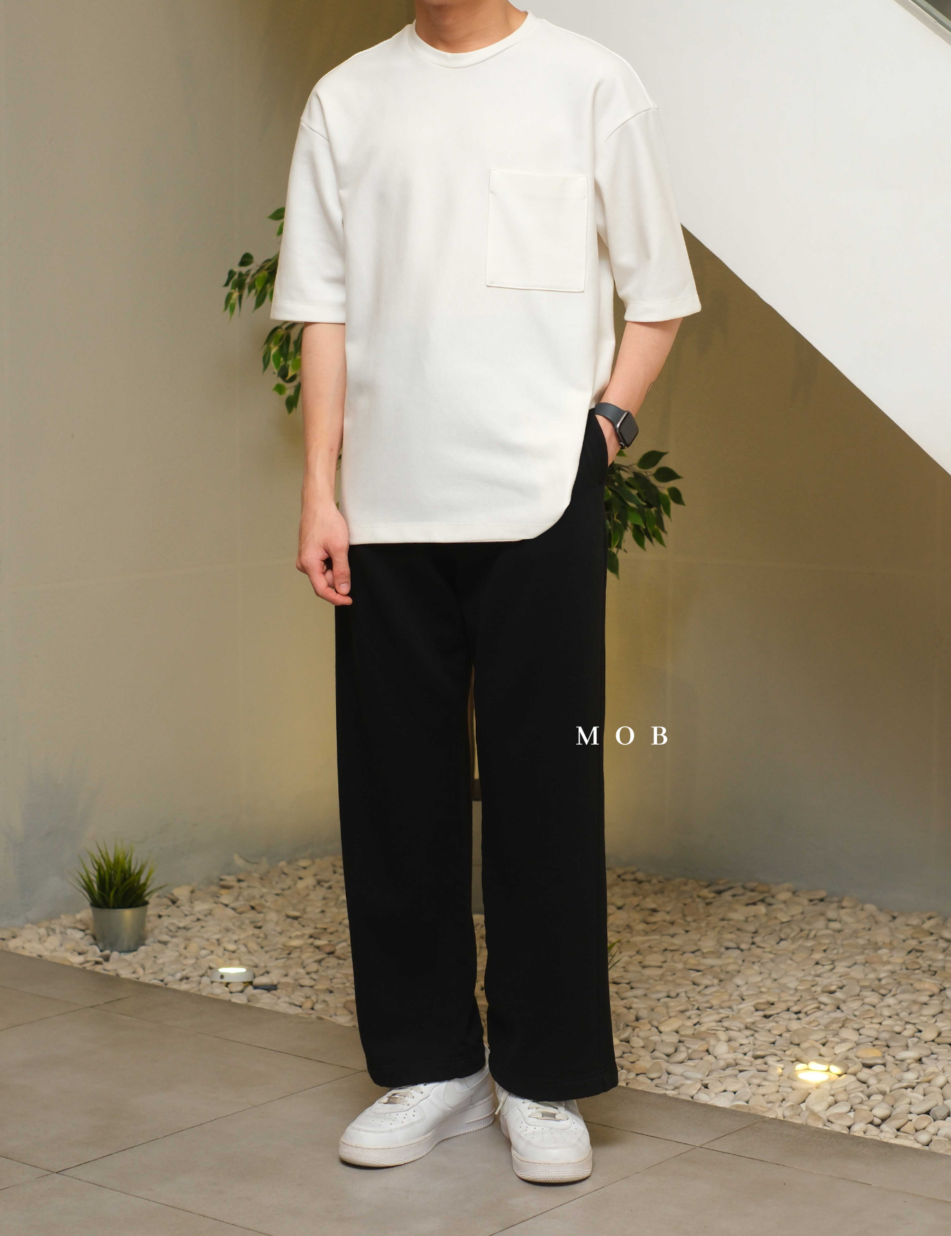 ARSP01001A Cloud Soft Baggy Sweatpants Black