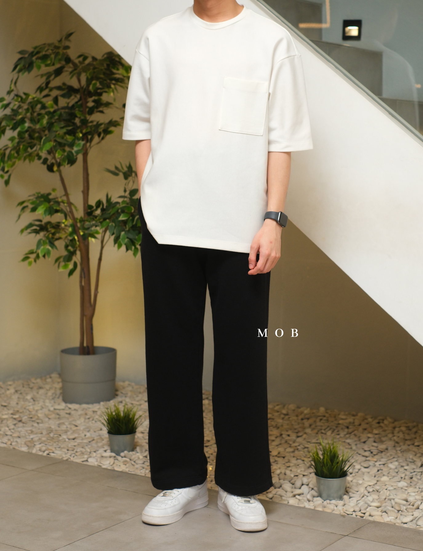 ARSP01001A Cloud Soft Baggy Sweatpants Black