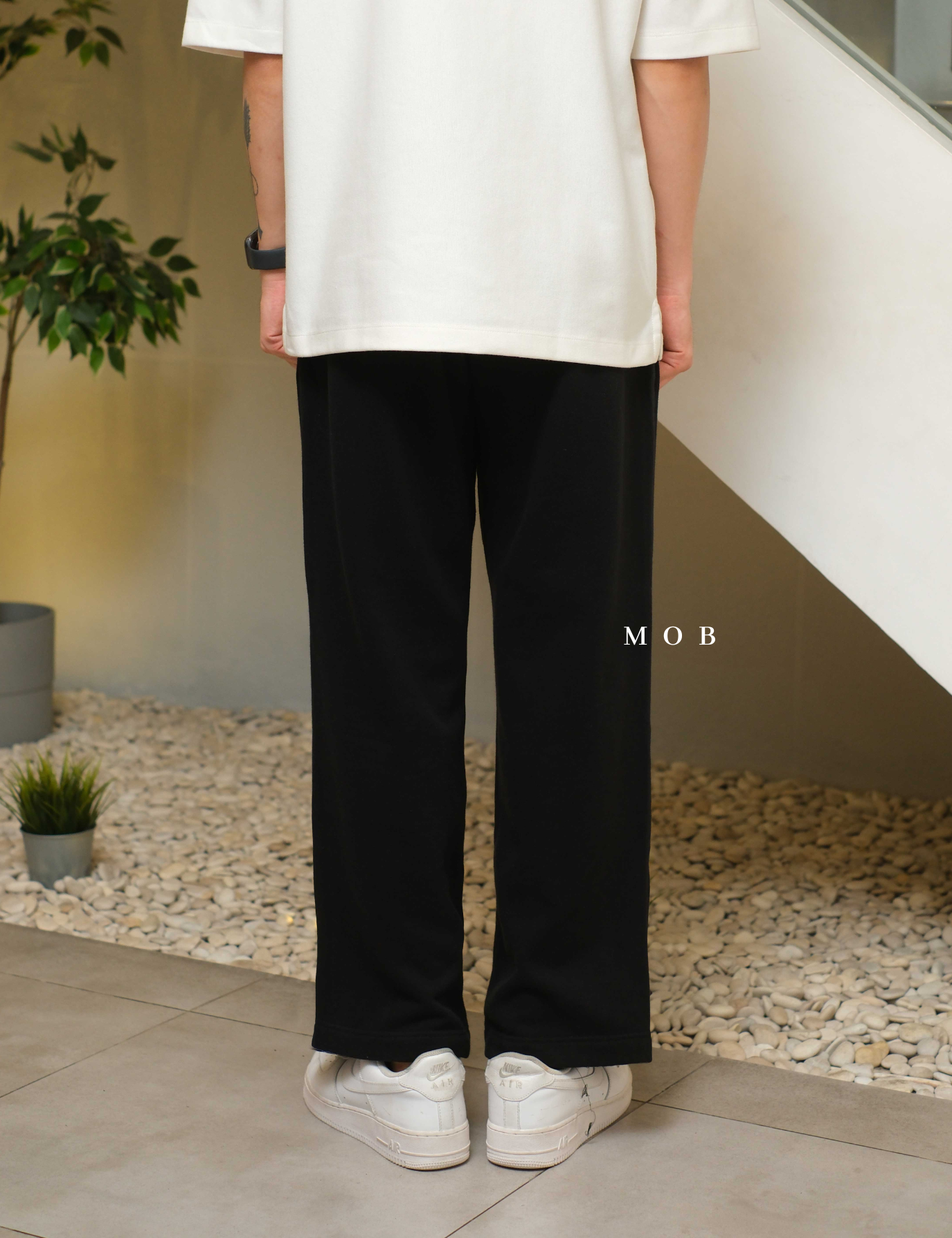 ARSP01001A Cloud Soft Baggy Sweatpants Black