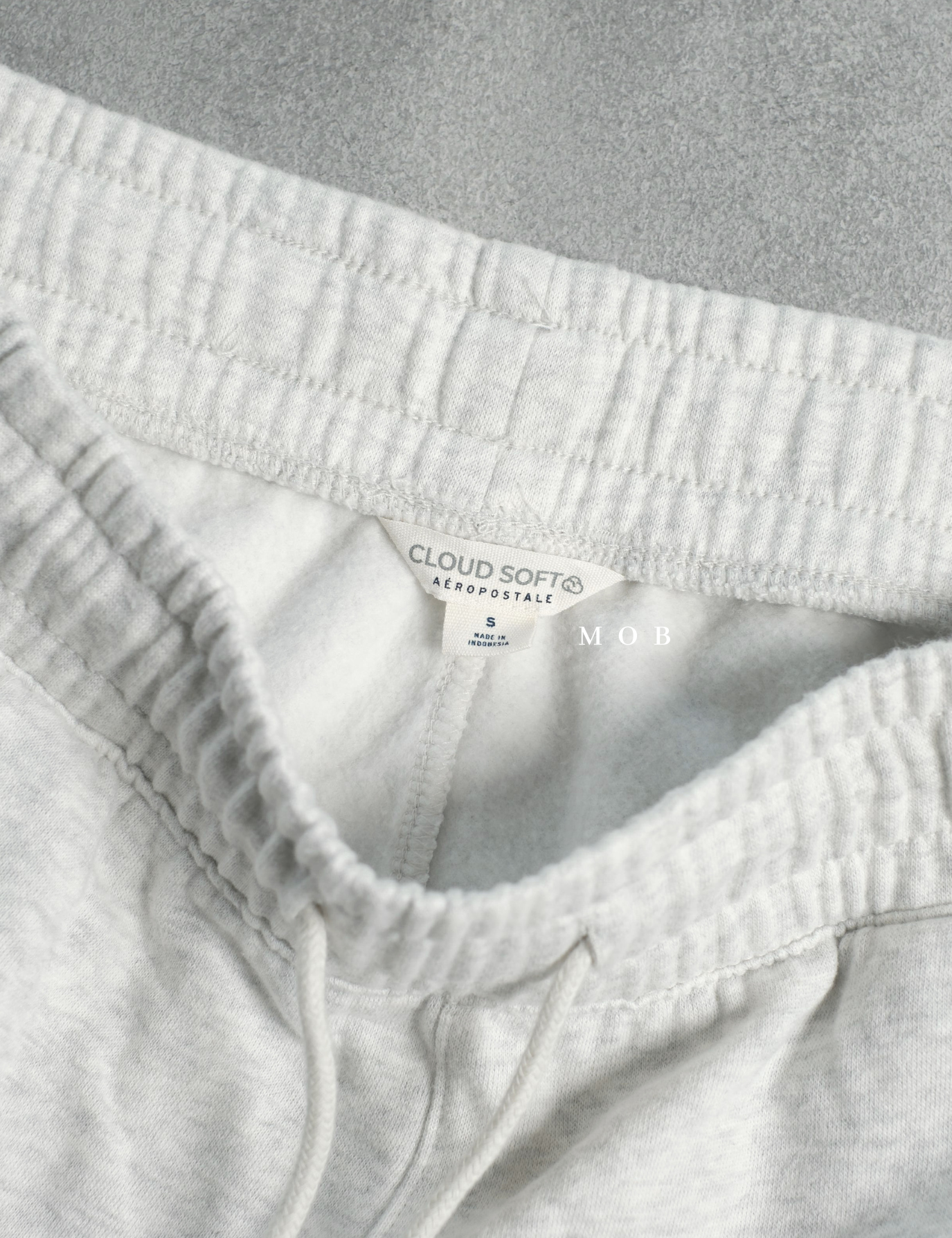 ARSP01001B Cloud Soft Baggy Sweatpants Light Grey Misty