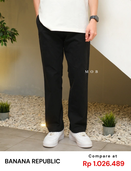 Image of BRPT05001 GAVIN Relaxed Pants Black
