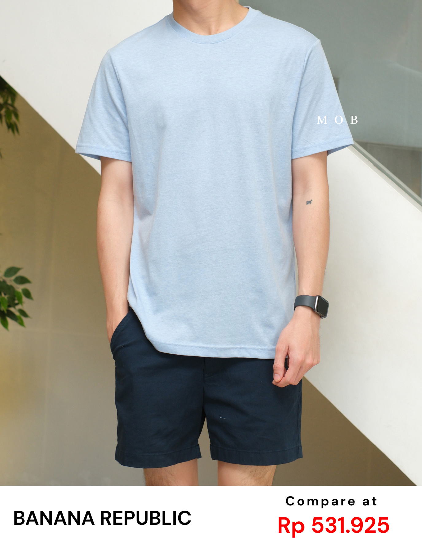 BRSST02002 Basic SS Tee Light Blue 