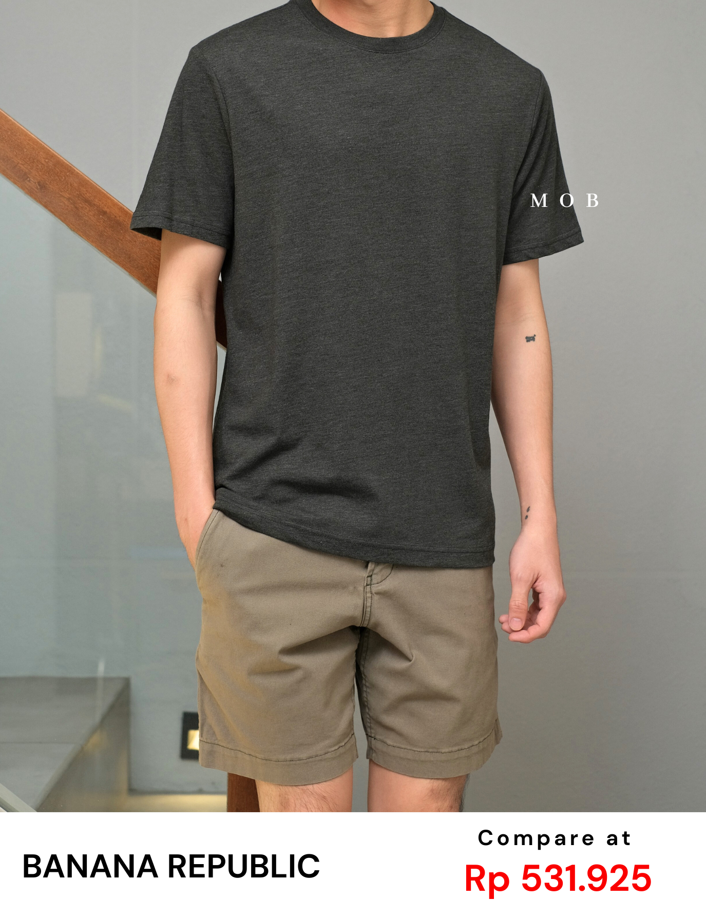 BRSST02004 Basic SS Tee Dark Grey Misty