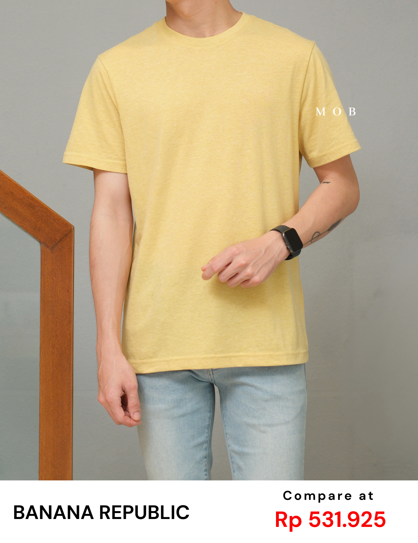 BRSST02007 Basic SS Tee Calm Yellow