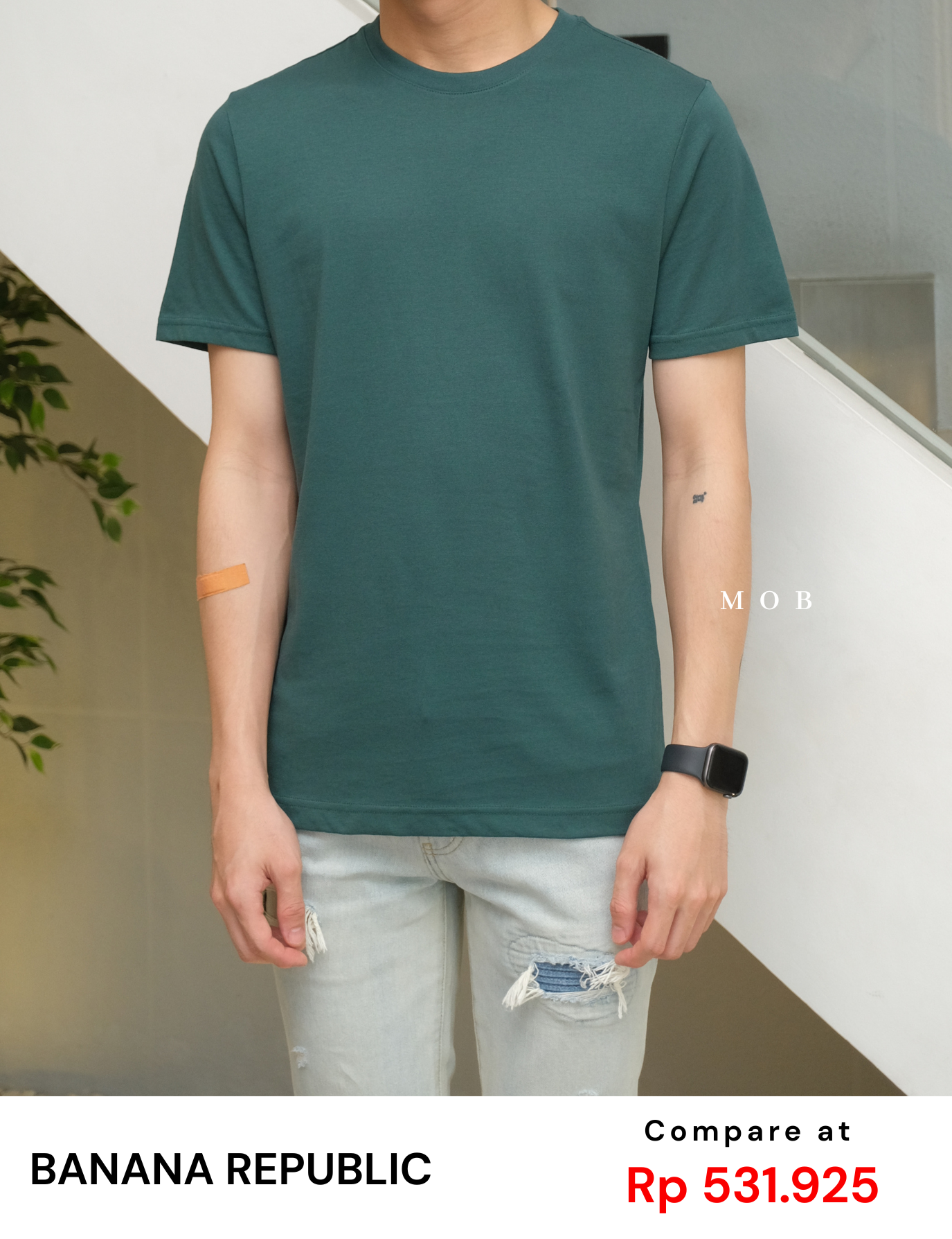 BRSST02013 Basic SS Tee Dark Green